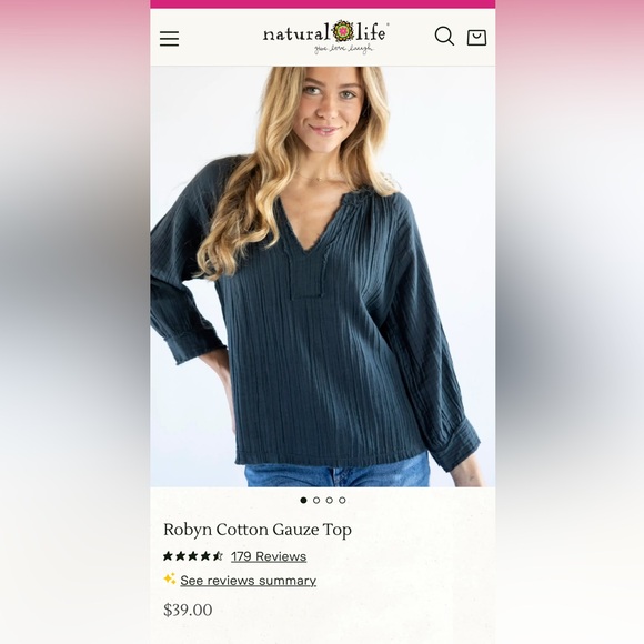 NATURAL LIFE Tops - Natural Life Top